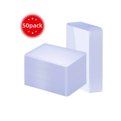 3" x 4" Clear Regular Toploaders for Cards with Card Sleeves Bundle