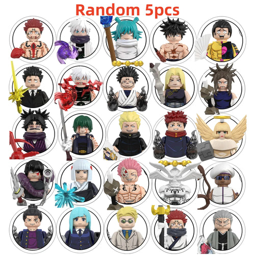 Blind Box WM6201 WM6202 WM6139 WM6140 Jujutsu Kaisen Building Blocks