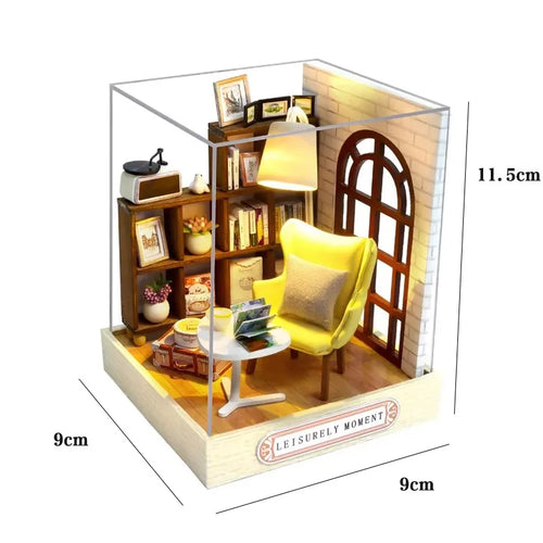New Miniature Doll Houses DIY Small House Kit Making Room Toys Home