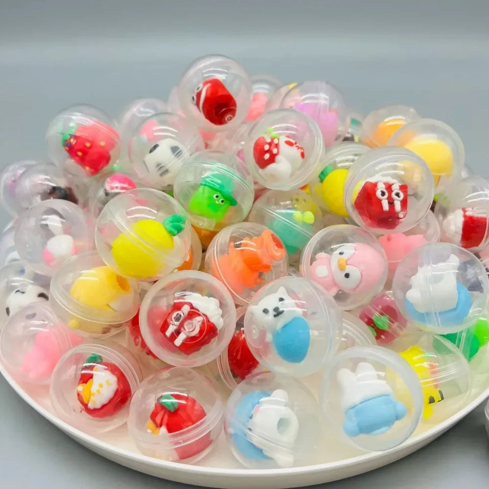 30/50 Pcs 32mm Transparent Eggshell Mixed Toy Kids Birthday Party