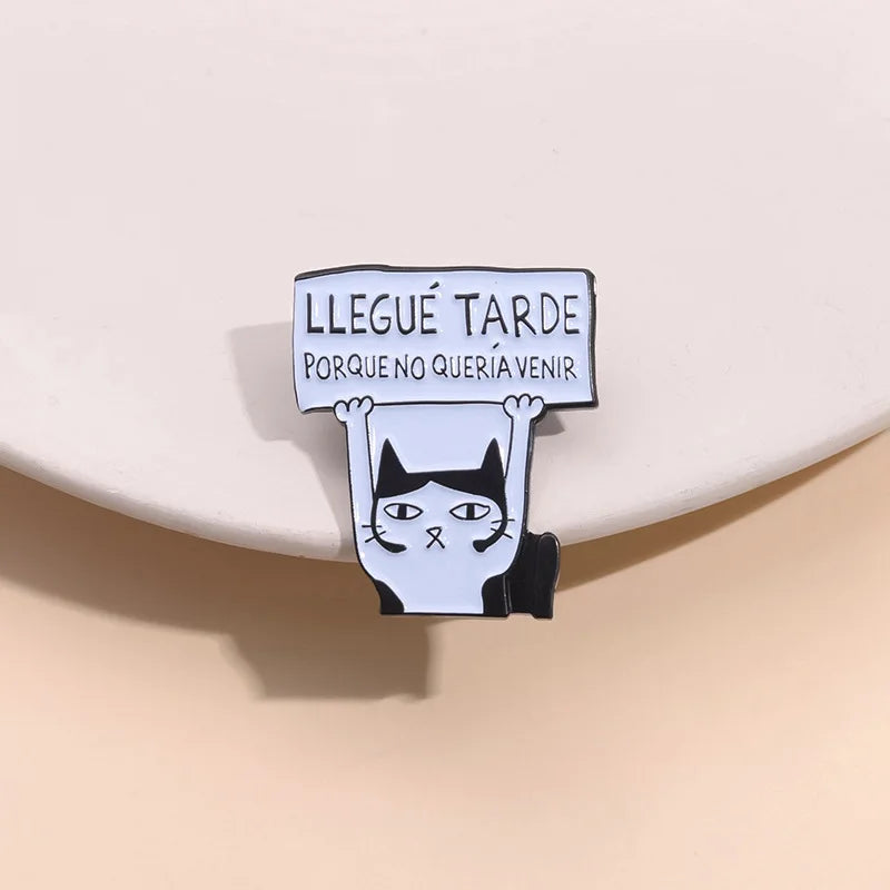Funny Spanish Quote Enamel Pins Te Calmas O Te Calmas Despues No Digas