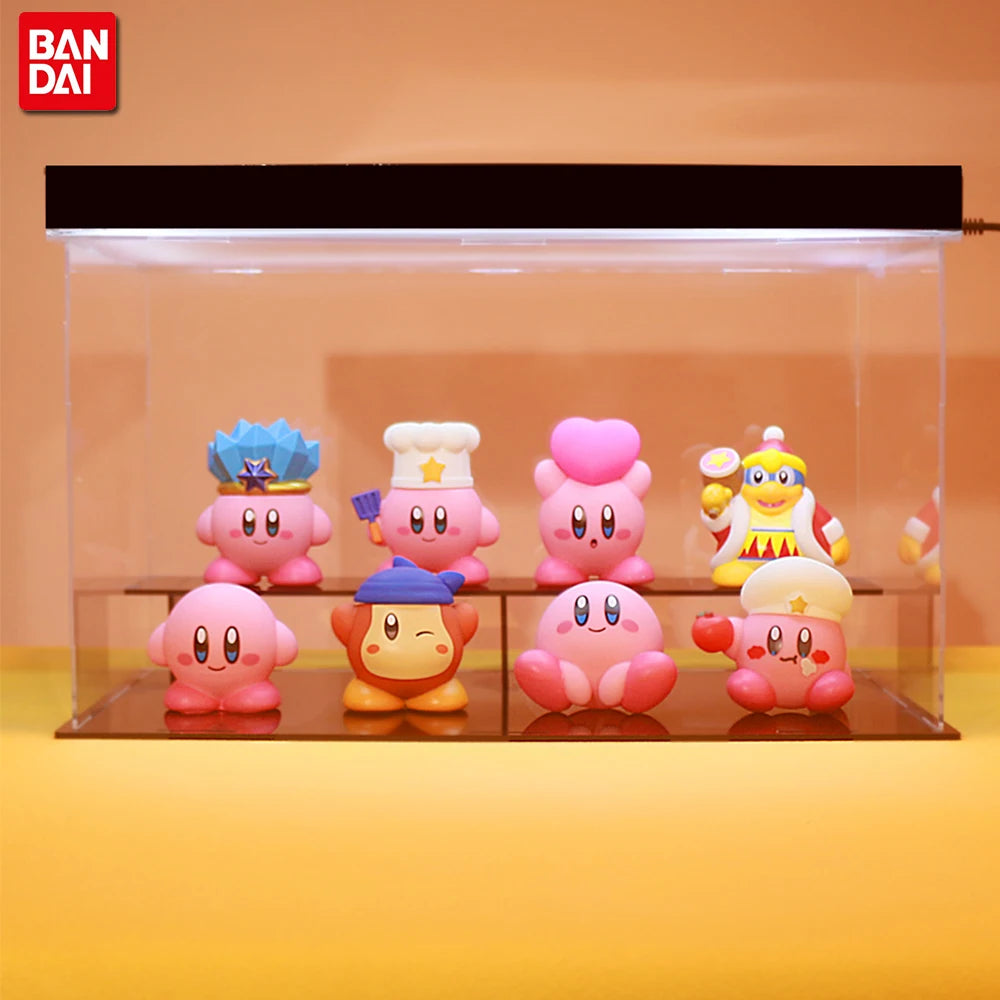 8Pcs/Set Games Star Kirby Anime Figure  Cute Cartoon Pink Kirby Mini