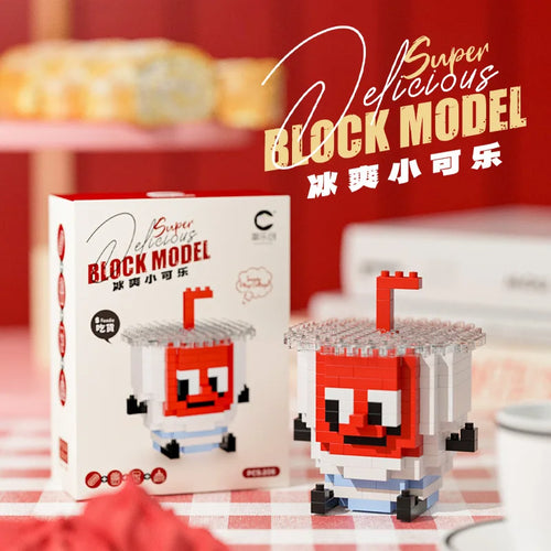 CLC Diamond Particle Casual Splicing Fruit French Fries Burger Block