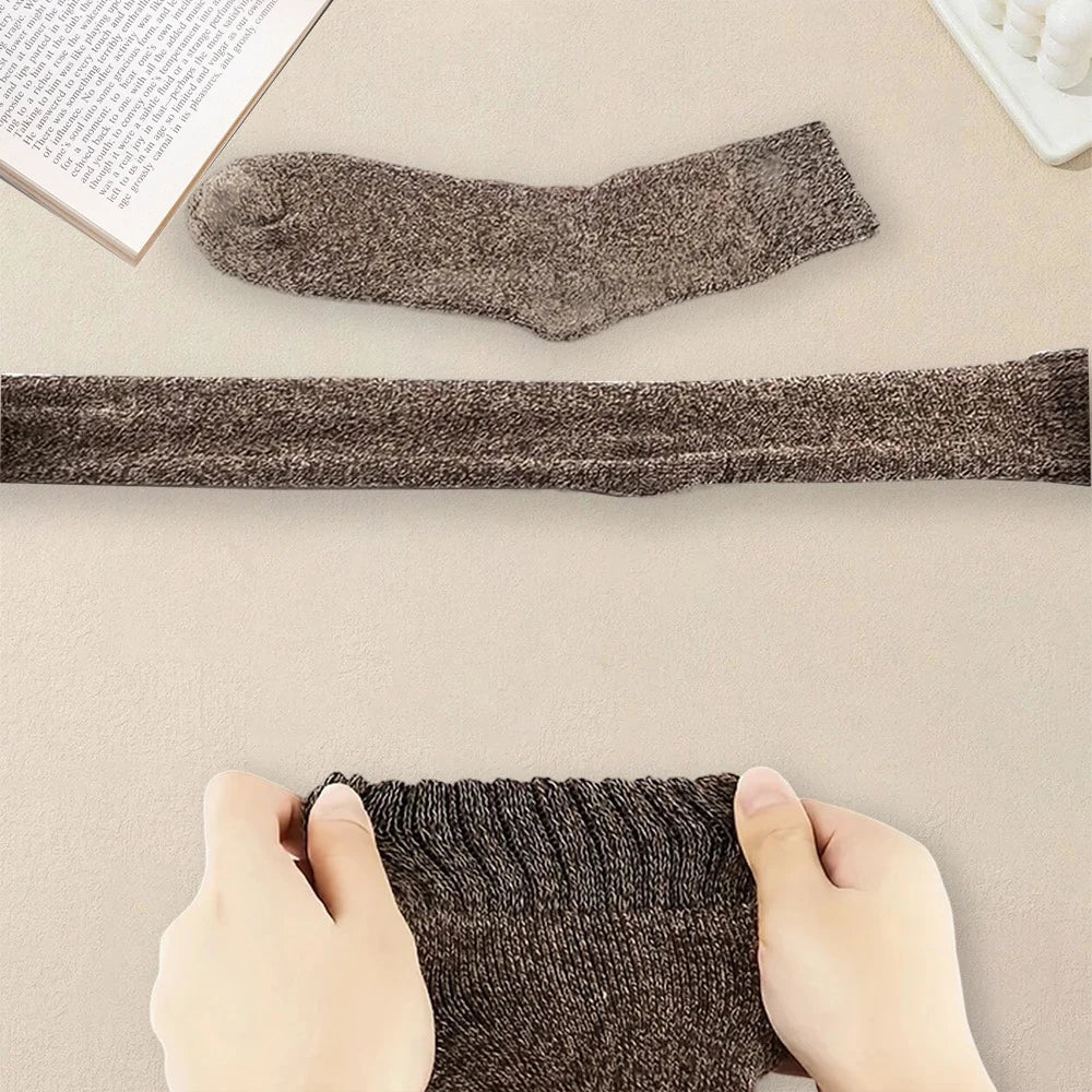 3/5 Pairs Of Thick Woolen Socks For Men, Autumn And Winter Stockings,