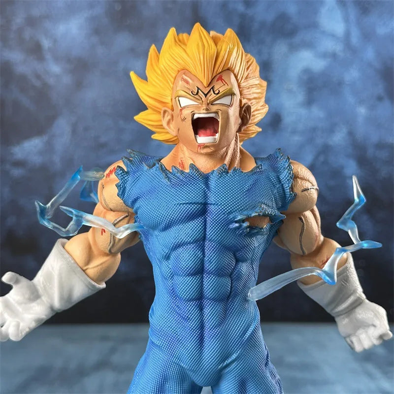 27cm Dragon Ball Z Majin Vegeta Anime Figure Self-destruct Super