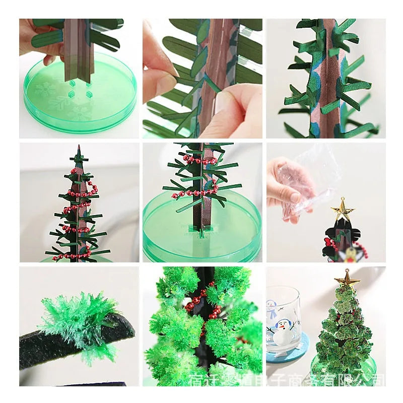 DIY Growing Tree Paper Sakura Crystal Trees Desktop Cherry Blossom