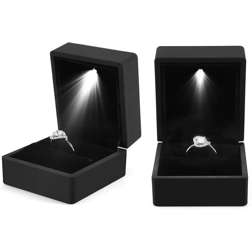 Wholesale LED Ring Box Jewelry Box for Wedding Ring Engagement Ring