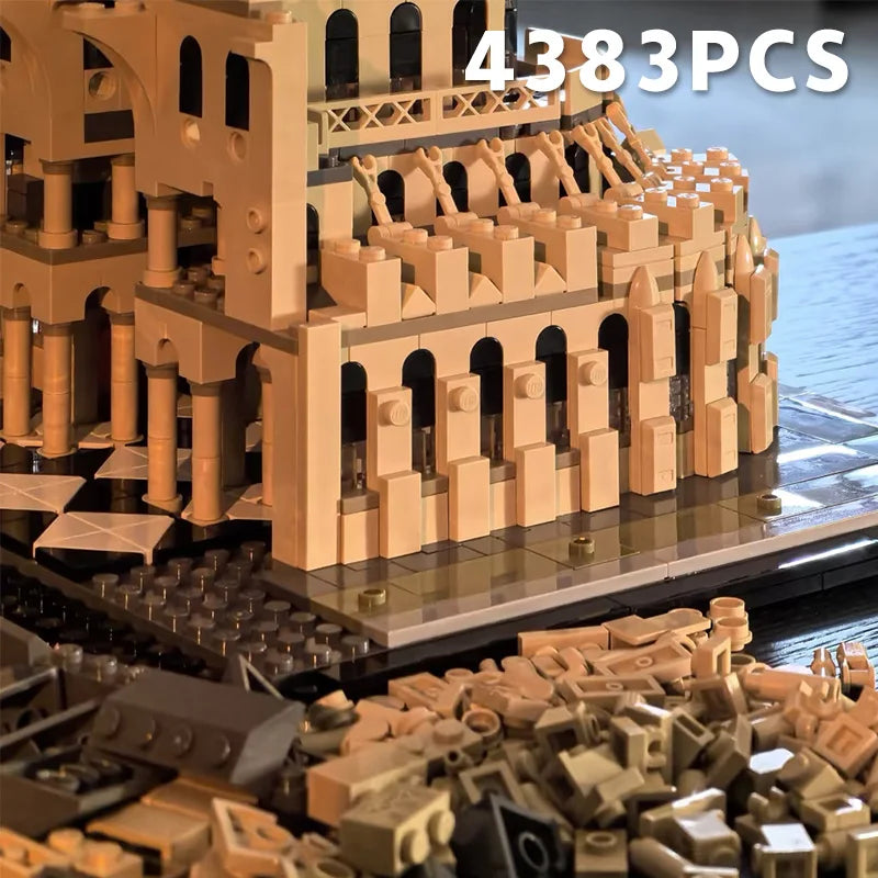 2025 New Notre Dame de Paris World Famous Architecture Model Building