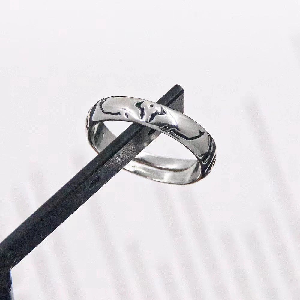Anime Jujutsu Kaisen Ryomen Sukuna Itadori Yuji Ring Cosplay Metal