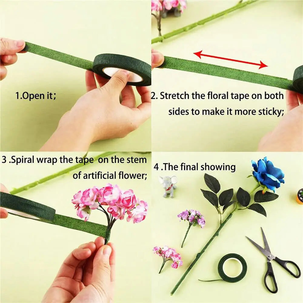 1/2" Wide 30Yards Floral Tapes for Bouquet Stem Wrapping and Floral