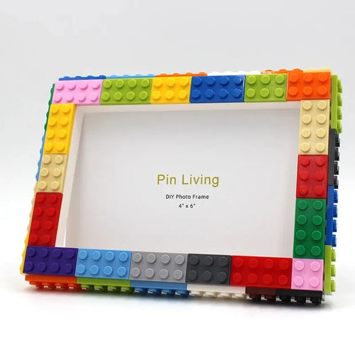 DIY Clourful Building Blocks Photo Frame For Home Decoration Creative