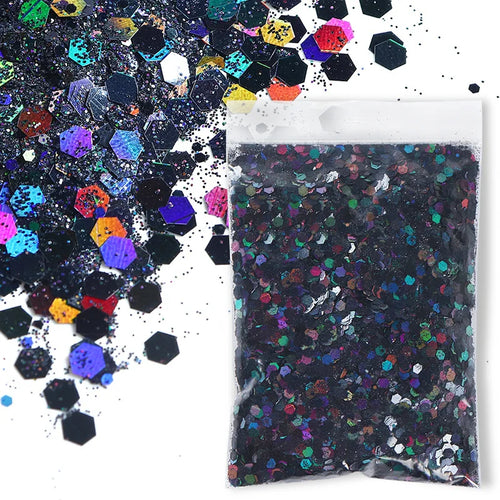 30g/Bag Holographic Chunky Glitter Craft Glitter Powder Mixed Chunky