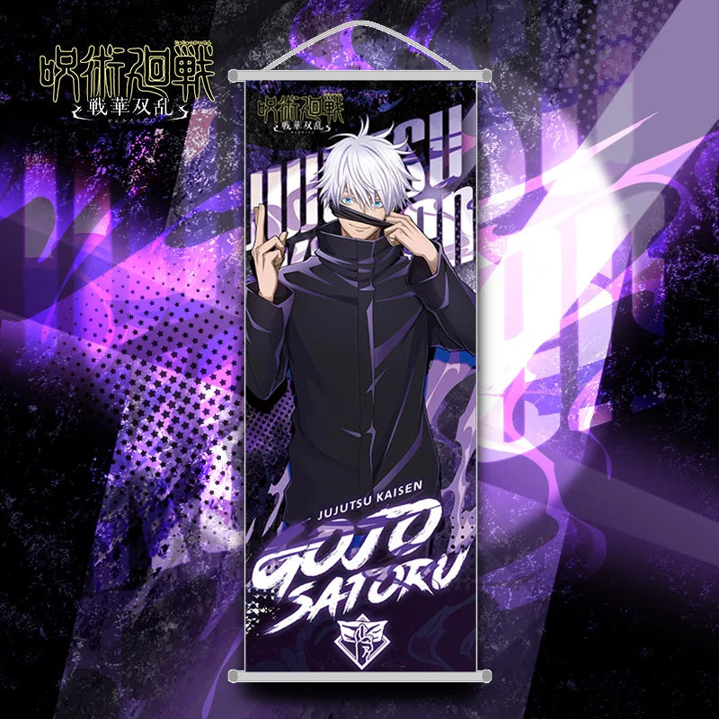 Jujutsu Kaisen Long Scroll Hanging Painting Gojo Satoru Poster Anime
