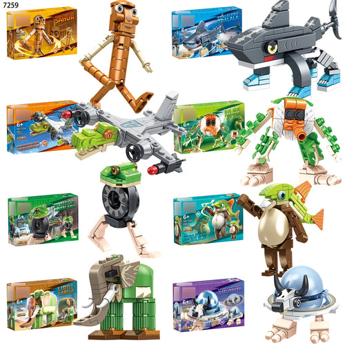 Italian Brainrot Animals Tung Tung Tung Sahur Building Blocks