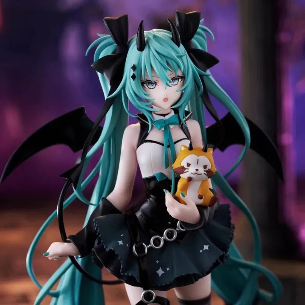 Anime Hatsune Miku 19CM Little Devil Raccoon Action Figure Model Toys