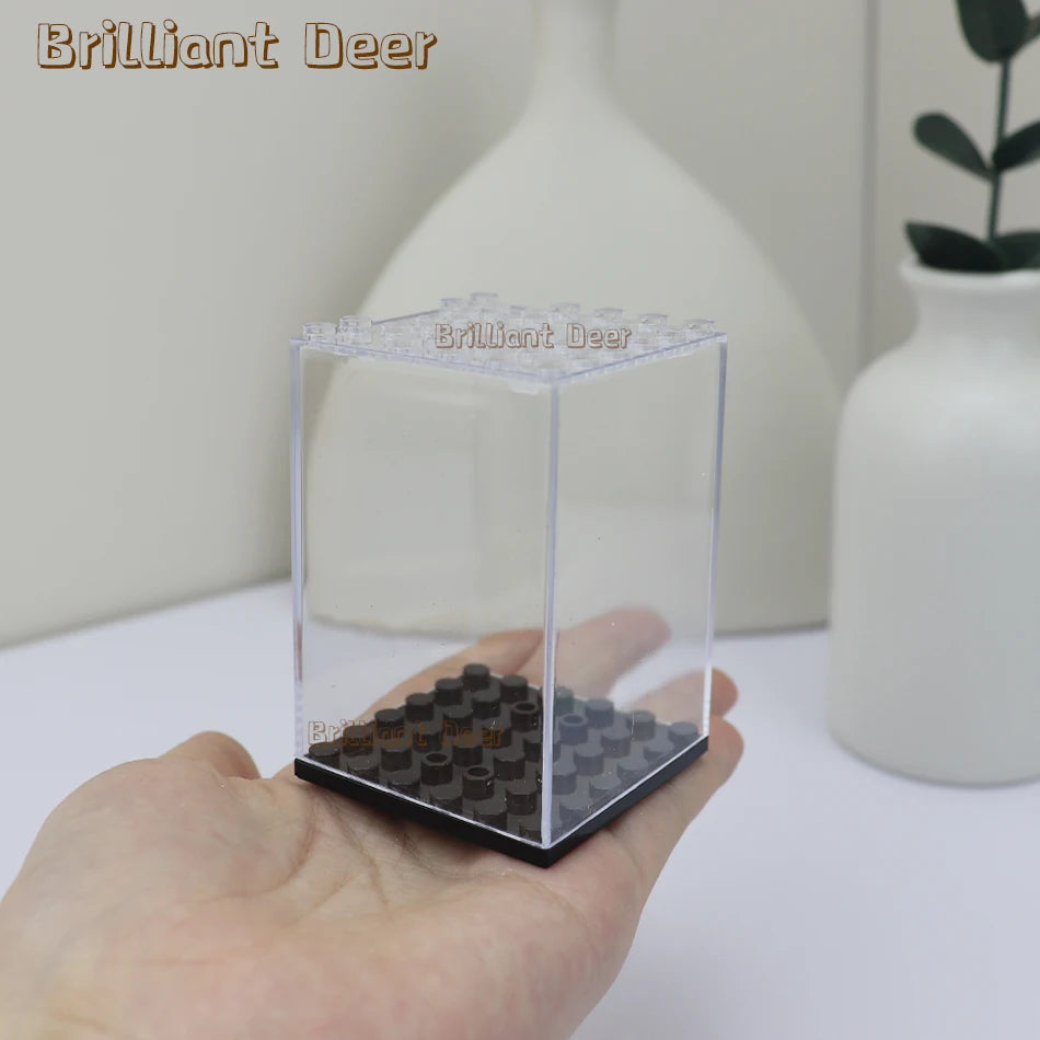Stackable Acrylic Dispaly Box for Building Blocks Figures Stand MOC