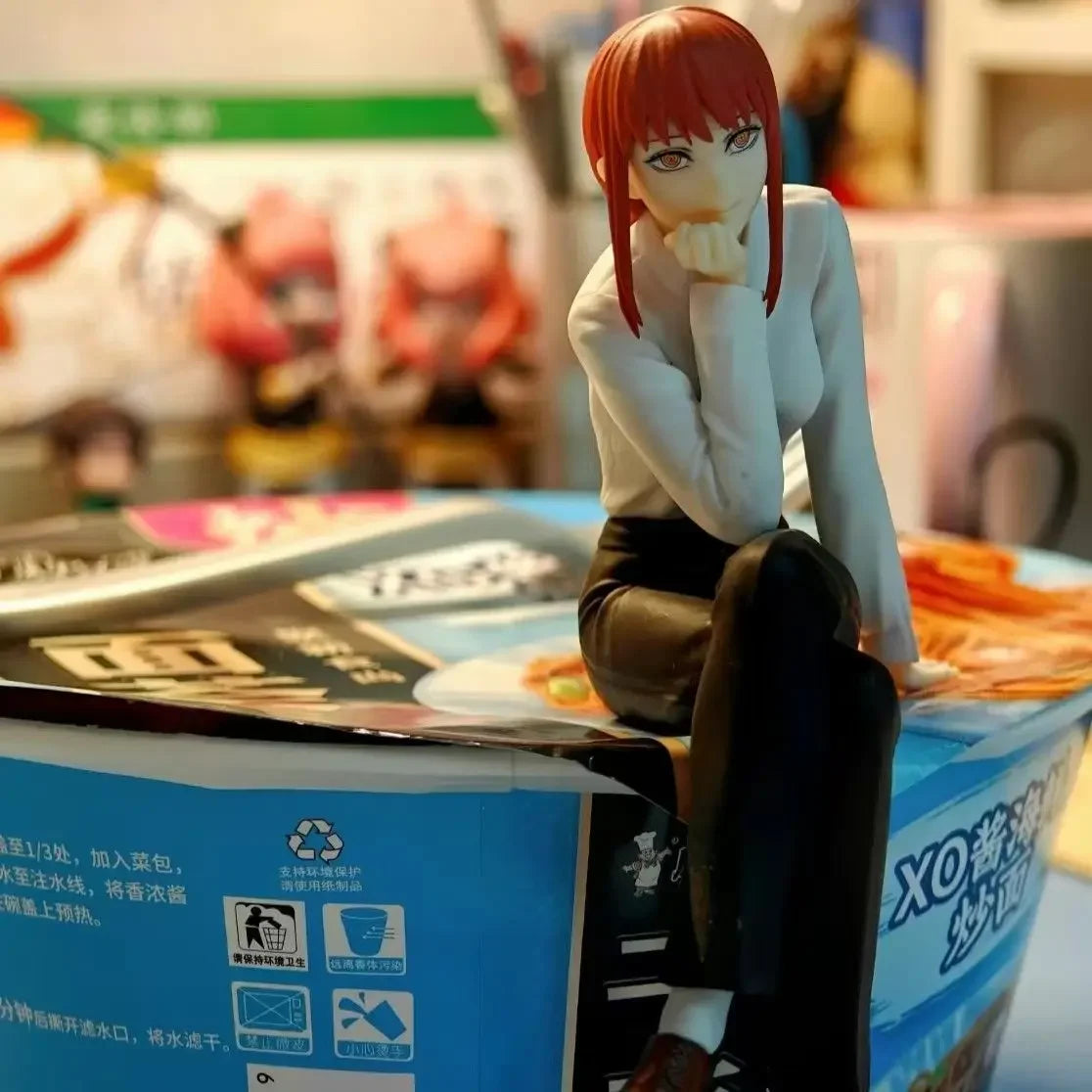 Chainsaw Man Figure Makima Anime 14cm Noodle Stopper Figure Model Toys