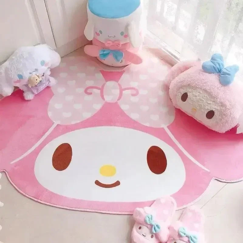 Kawaii My Melody Carpet Kawaii Home Soft Fur Rugs Girls Bedroom Living