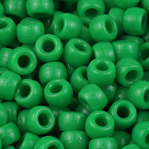 100/400pcs 6x9mm Solid Color Large Hole Pony Beads DIY Jewelry Making