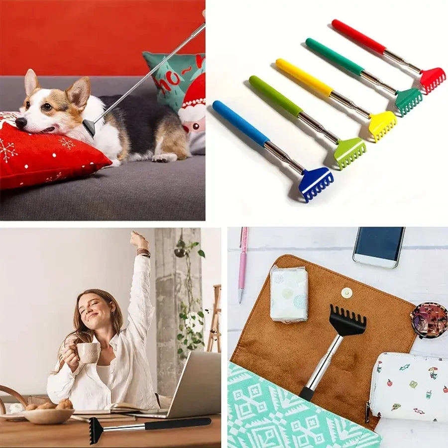 Extendable Portable Telescoping Metal Back Scratchers Hand Massager