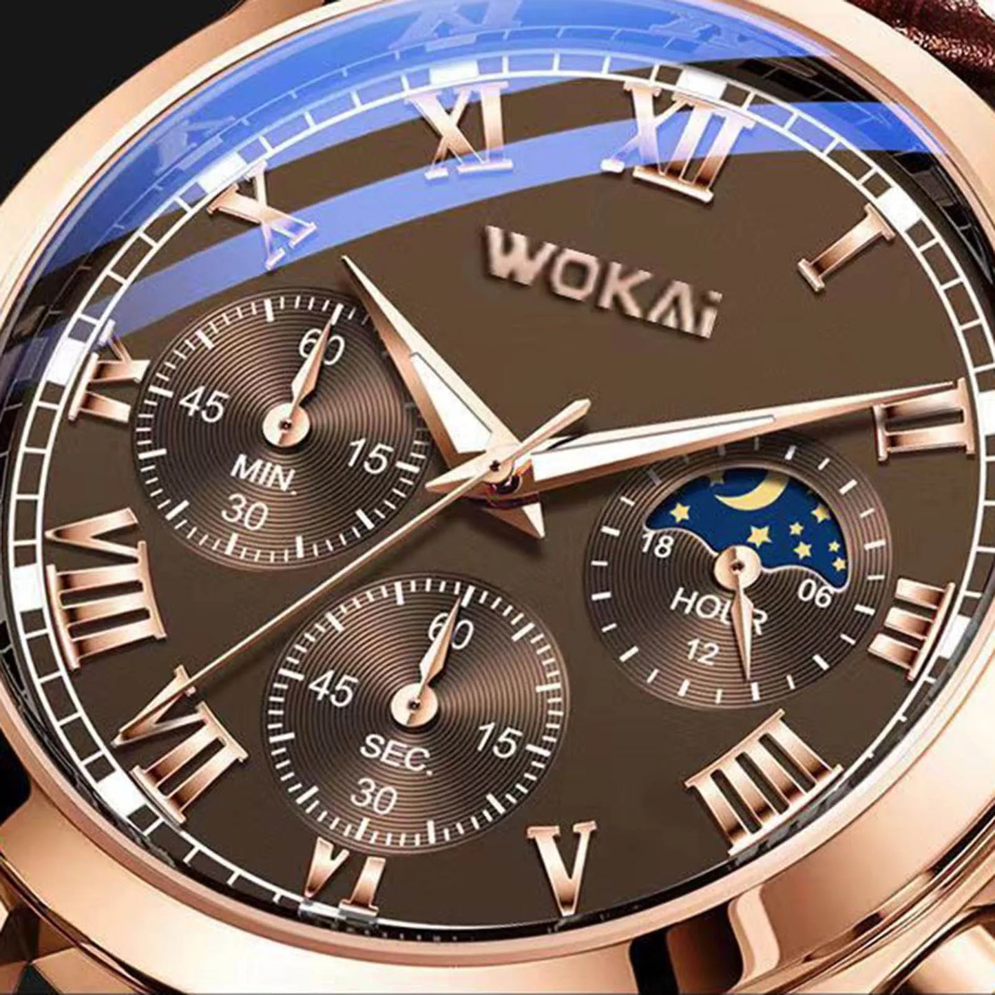 Fashion Men Luxury Watches Mens Business PU Leather Quartz Watch Gifts