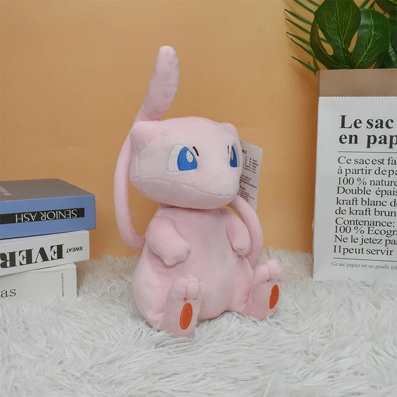 Mew Pokemon Plush Doll Kawaii Cartoon Go dex Mew Plush Toys Soft