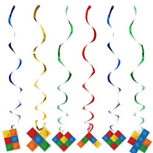 Building Blocks Theme Party Decor Supplies Disposable Tableware Cup