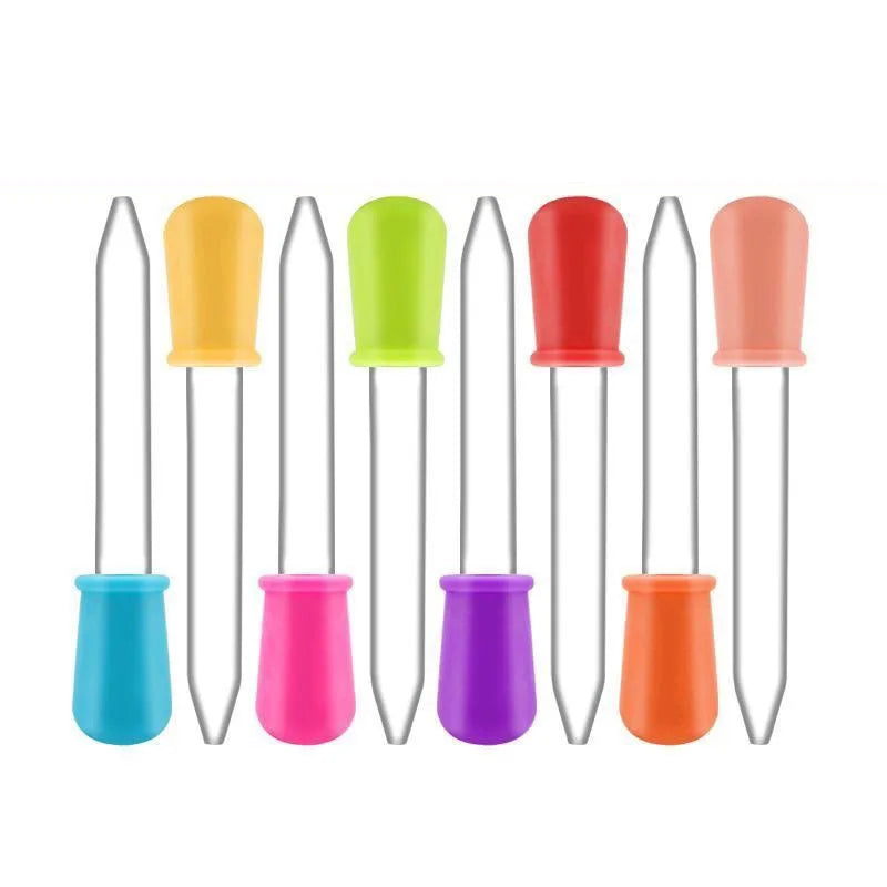 5/10 Pcs  5ml Small Silicone Plastic Pipette Dropper Feeding Medicine