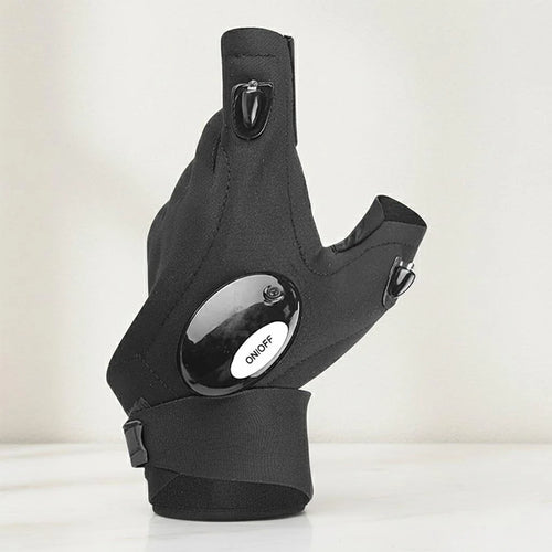 LED Flashlight Gloves for Men Christmas Gifts Fishing Camping Hiking