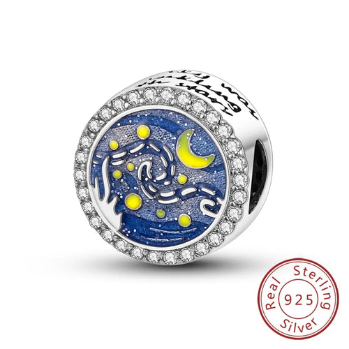 Fit Original Charms Beads 925 Sterling Silver Clip Charms Zircon