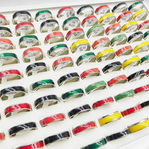 20pcs/Lot Factory Wholesale Hot Mix Style Simple Stainless Steel