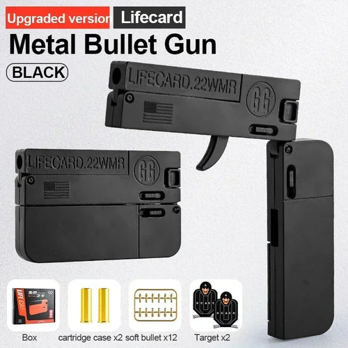 Real Look Mini Life Card Toy Gun Little Gun For Boys Age 8+ Birthday