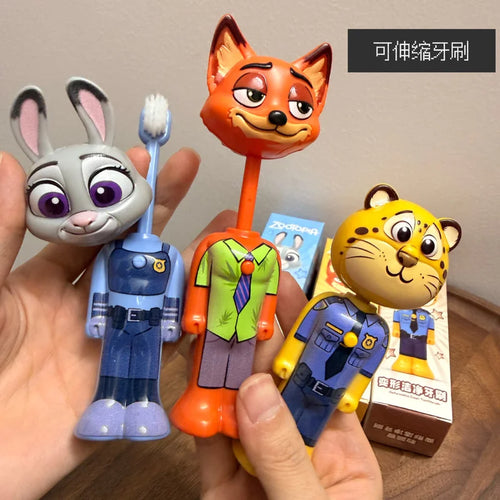 New Zootopia Internet Celebrity Retractable Toothbrush Nick Judy