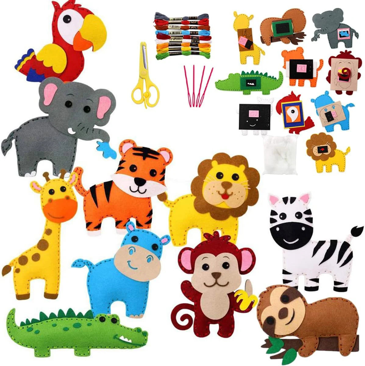 Woodland Animals Craft Kit Forest Creatures DIY Sewing Felt Plush