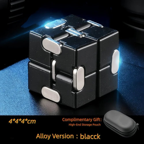 Alloy&Plastic Infinity Cube Fidget Toy Ultra-Durable Sensory Stress