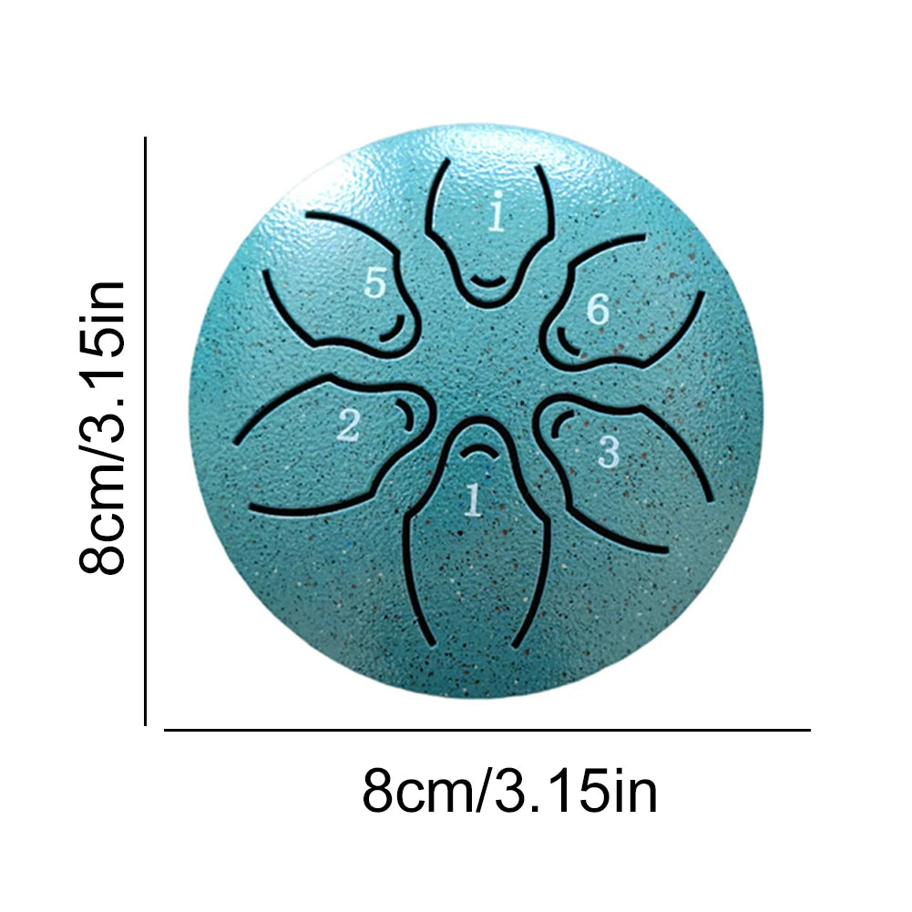 Steel Tongue Drum Portable Rain Drum Hand Pan Drum Percussion Musical