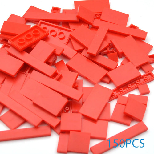 150PCS DIY Model Smooth Thin Building Blocks Multicolour Toy Parts