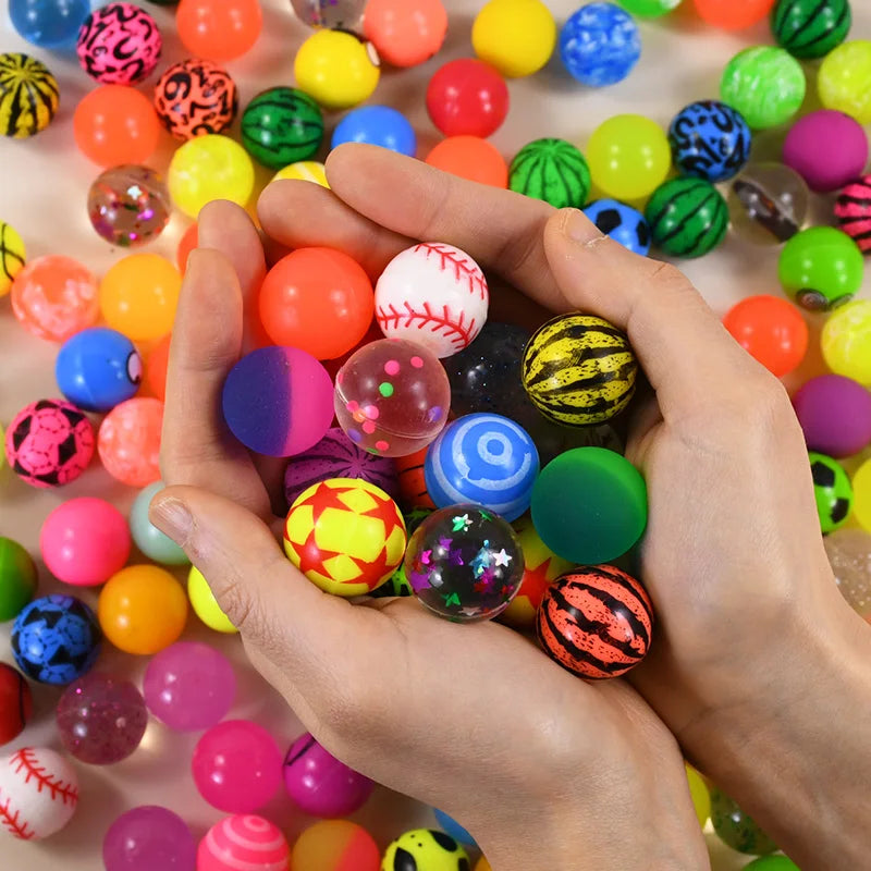 10-50Pcs Rubber Bouncy Ball Kids Favors Summer Birthday Party Gift for