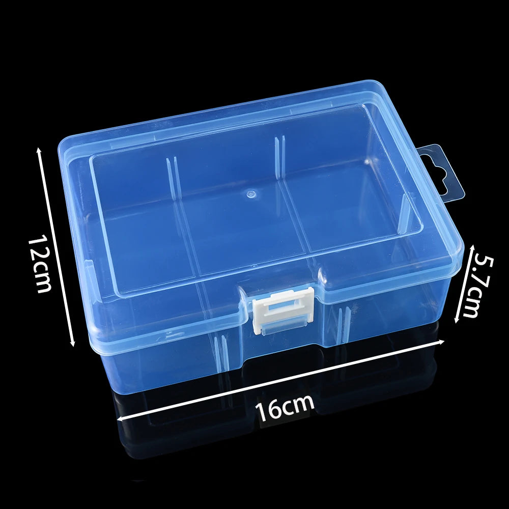 1pcs Transparent Plastic Storage Boxes For Jewelry Hardware