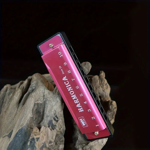 Ten-hole Chromatic Chromatic Metal Harmonica Beginners Wind Instrument