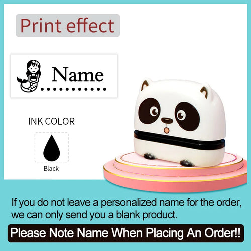 ‌Personalized Baby Name Stamp Set - Custom Waterproof Ink Seal for