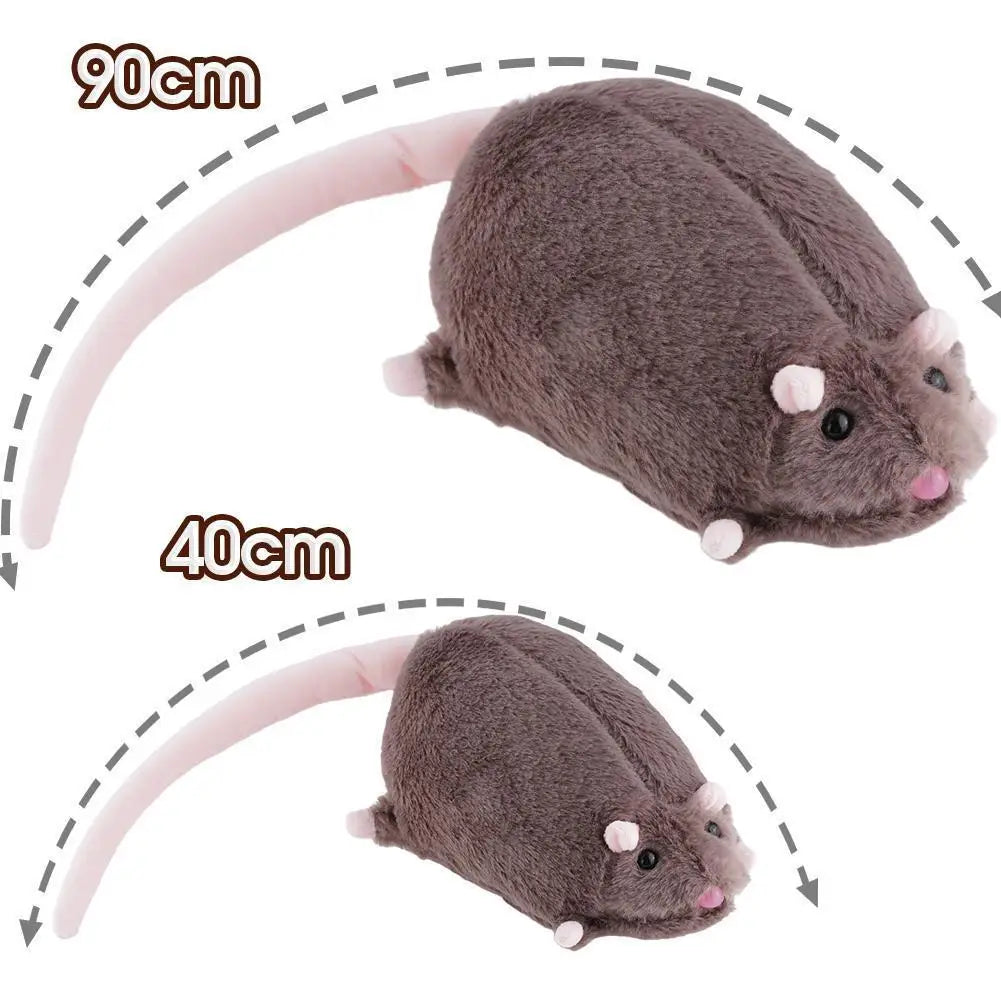 Cute 40/90cm Mouse Doll Plush Oversized Flower Branch Rat Doll Cartoon