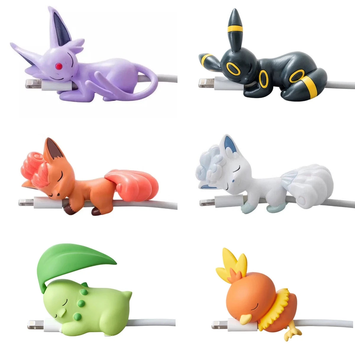 Hot Anime Figure Usb Protective Case Cable Bite Pikachu Cup Pet Eevee