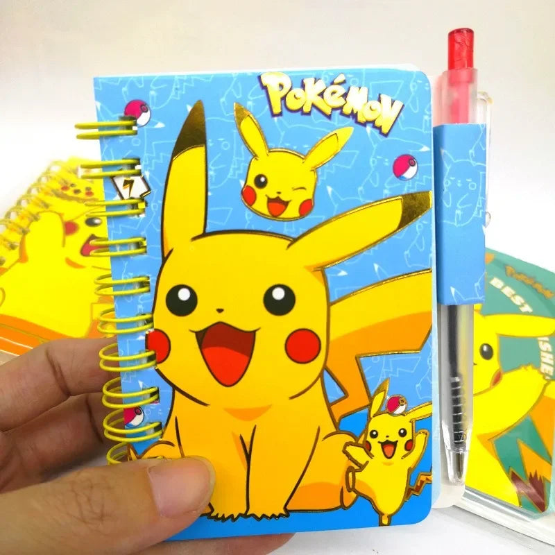 Pokemon Pikachu Notebook with Pen Set, Cute Diary Journal for School