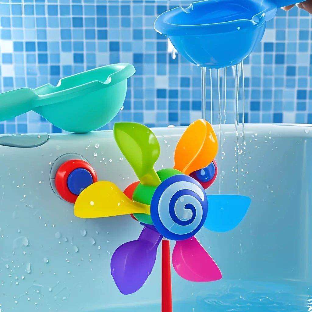 Fun Spinning Windmill Bath Toys, Sensory Bath Gifts for Children,