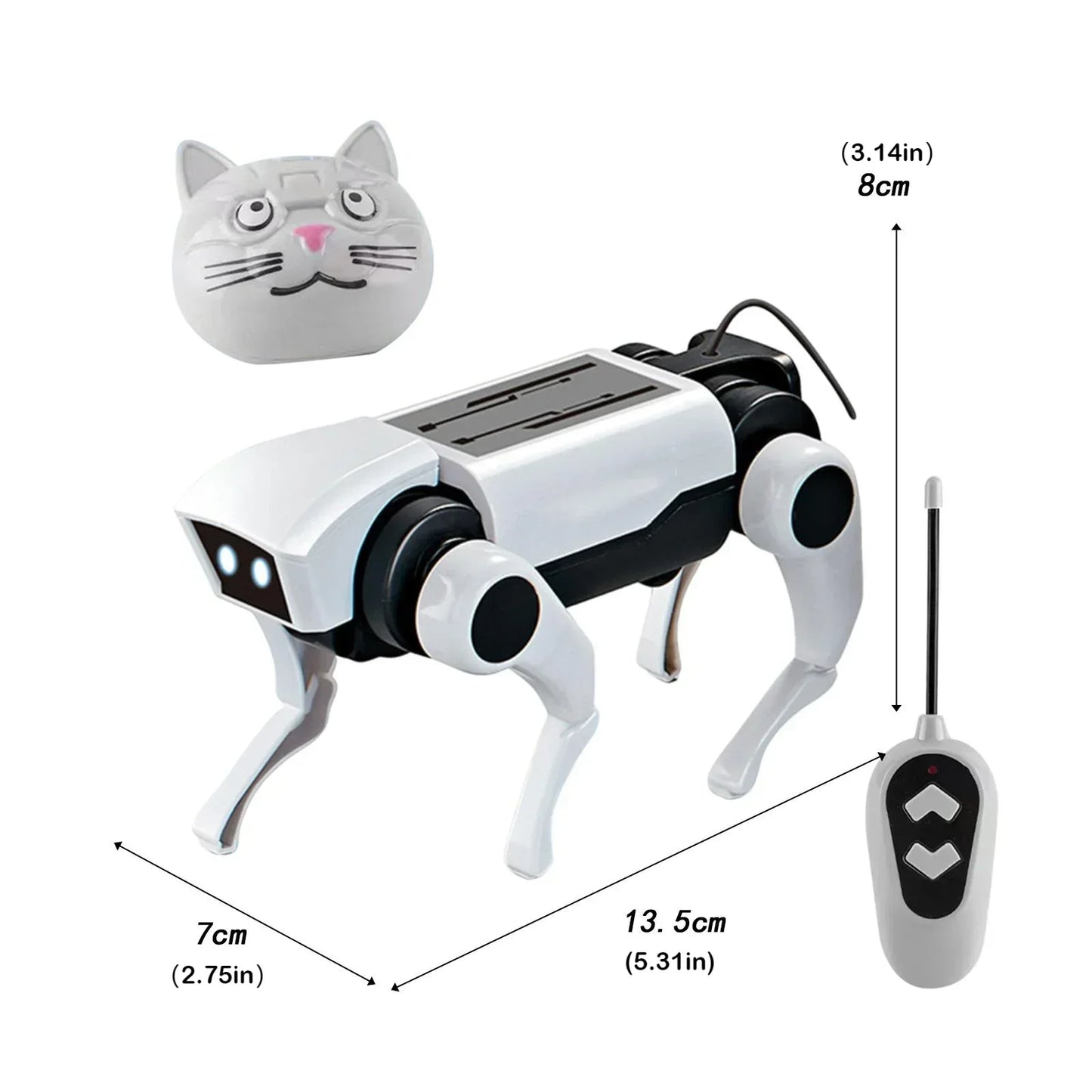 Rc Robot Children's Remote Control Mechanical Dog Toy Science Teaching