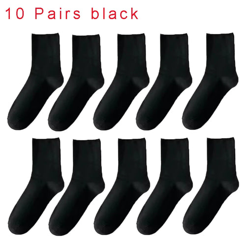 10PCS=5Pairs Loose Mouth Socks Diabetic Prevent Varicose Veins Cotton