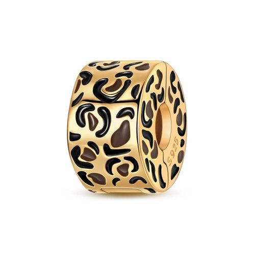 Original 925 Sterling Silver Clip Charm Inlaid Zircon Cat Butterfly