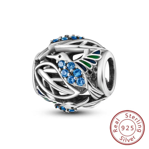 Fit Original Charms Beads 925 Sterling Silver Clip Charms Zircon