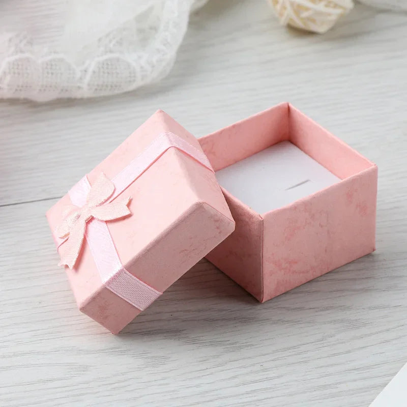 12pcs Paper Box Jewelry Packaging Box Multi-color Earrings Ring Box